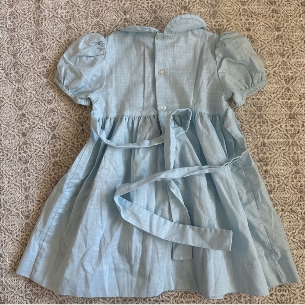 Carriage boutique vintage smocked collard dress size 24mo - Picture 8 of 10
